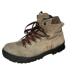Vintage Salomon Men's Contagrip Suede Gray Hiking Boot Shoe Size 10 Used Outdoor